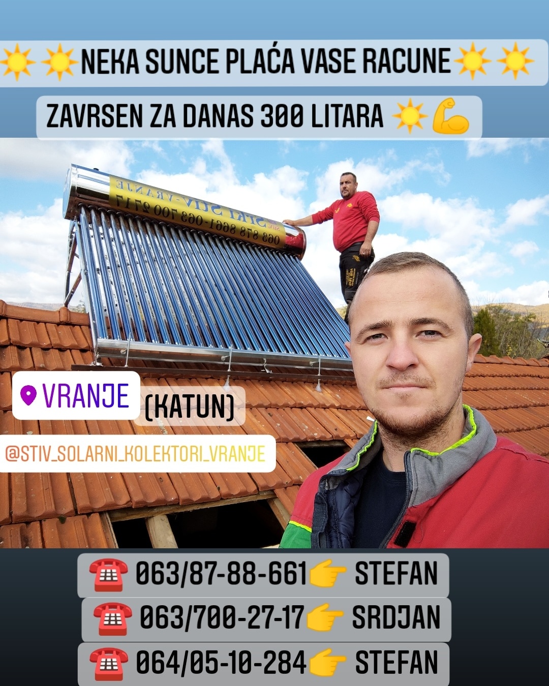 SOLARNI VAKUMSKI KOLEKTOR 300 LITARA